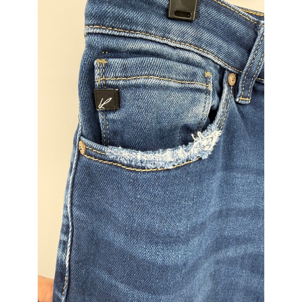 KanCan Womens Skinny Jeans Blue Wash Distressed Ripped Denim Pants | 0006 - Picture 5 of 6